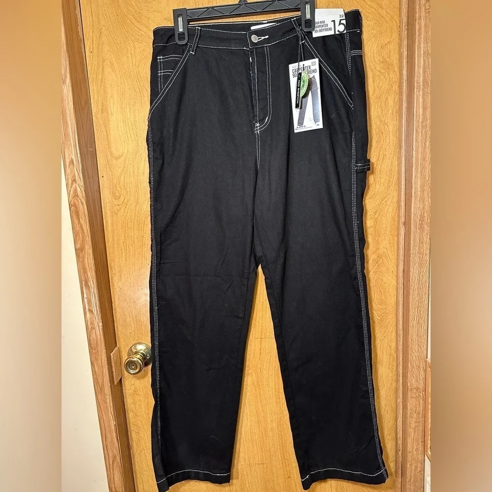 NWT S.O.N.G high rise Carpenter 90s boyfriend jeans size 15/32